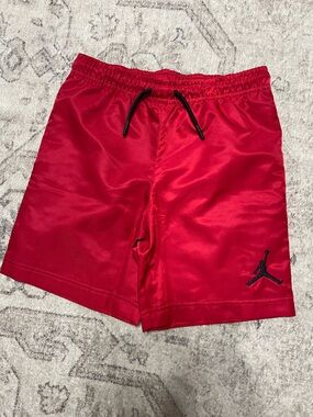 Jordan Kids' Jumpman Woven Play Shorts in Gym Red